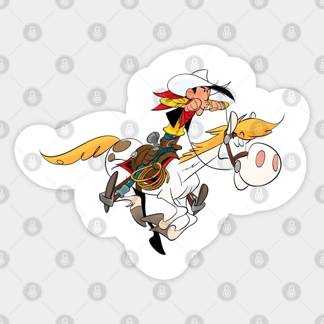 Lucky Luke Sticker by FanartFromDenisGoulet